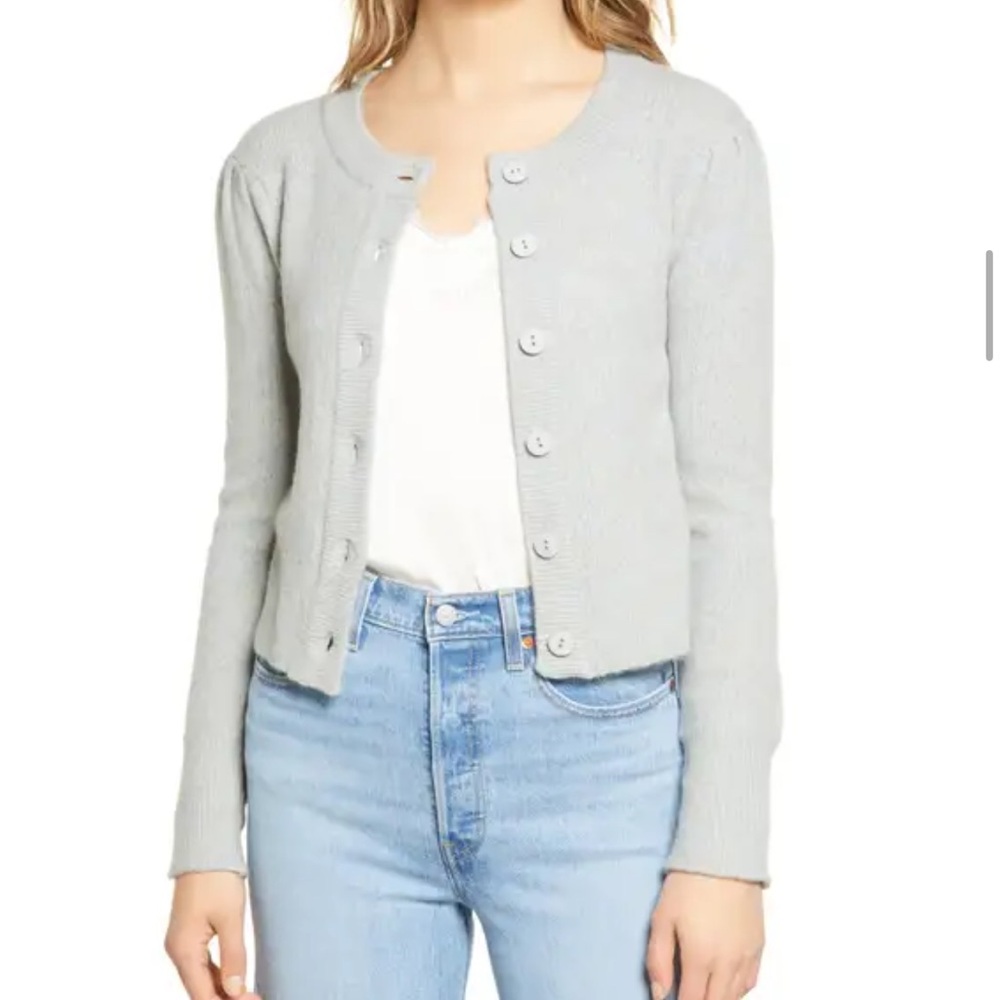 Wayf Pointelle Cardigan